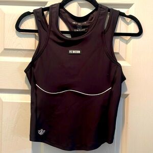 P.E NATION Workout Tank with built jog bra.